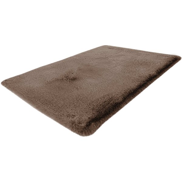 Kayoom Badematte Rabbit, Höhe 22 mm, rutschhemmend beschichtet, fußbodenheizungsgeeignet, Polyester, rechteckig, weiche Kaninchenfell Haptik, Badezimmer, Kinder