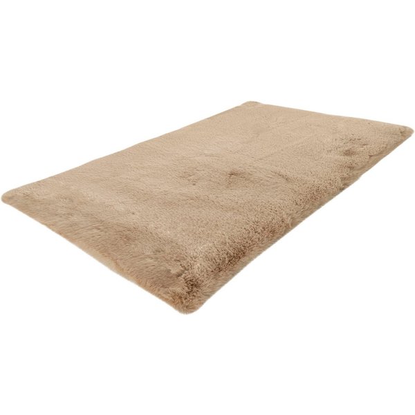 Kayoom Badematte Rabbit, Höhe 22 mm, rutschhemmend beschichtet, fußbodenheizungsgeeignet, Polyester, rechteckig, weiche Kaninchenfell Haptik, Badezimmer, Kinder
