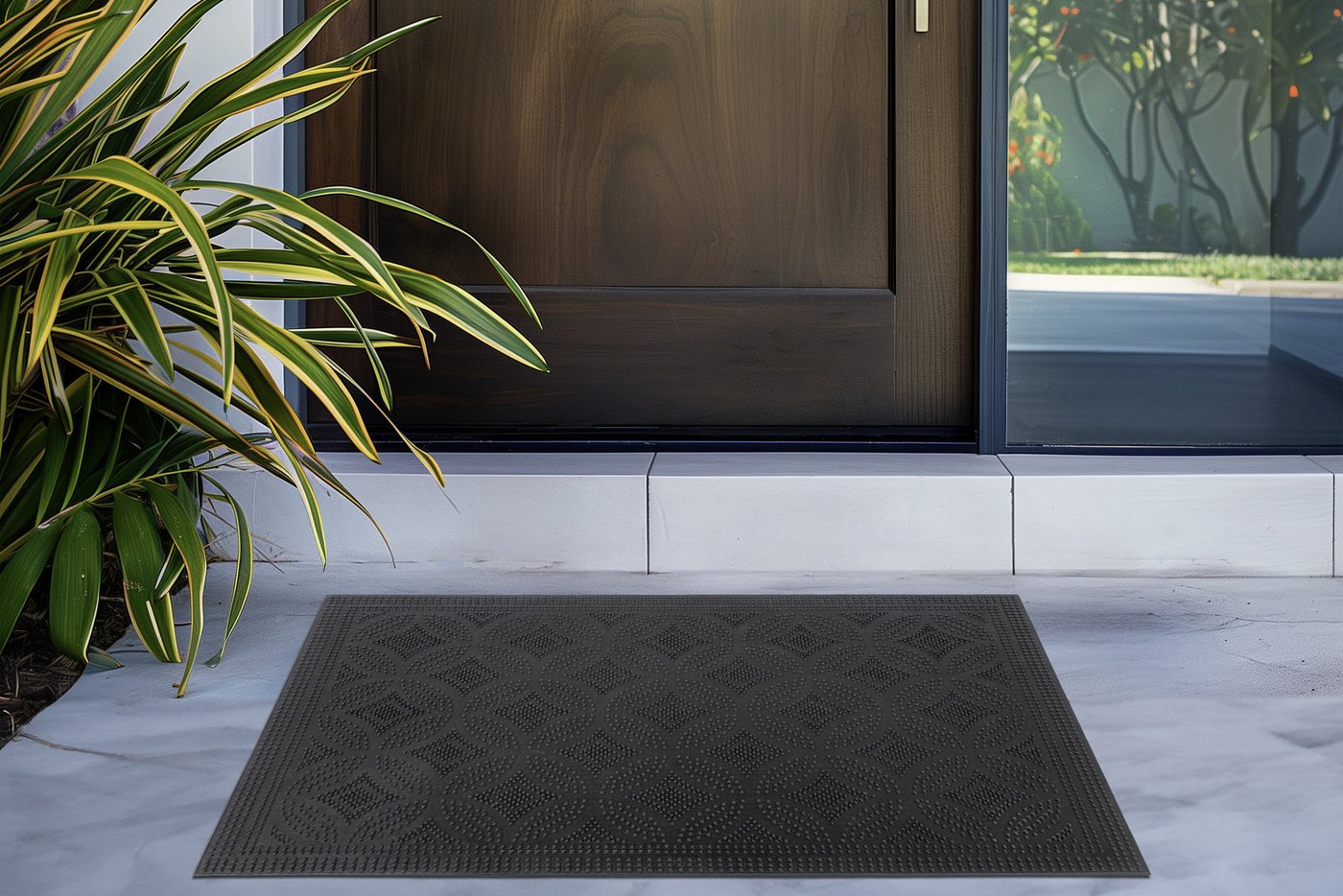 Kayoom Fußmatte Elegant Entry 225, rechteckig, Höhe: 6 mm, Türmatte, Gummi, Eingang – Bild 2 von 4