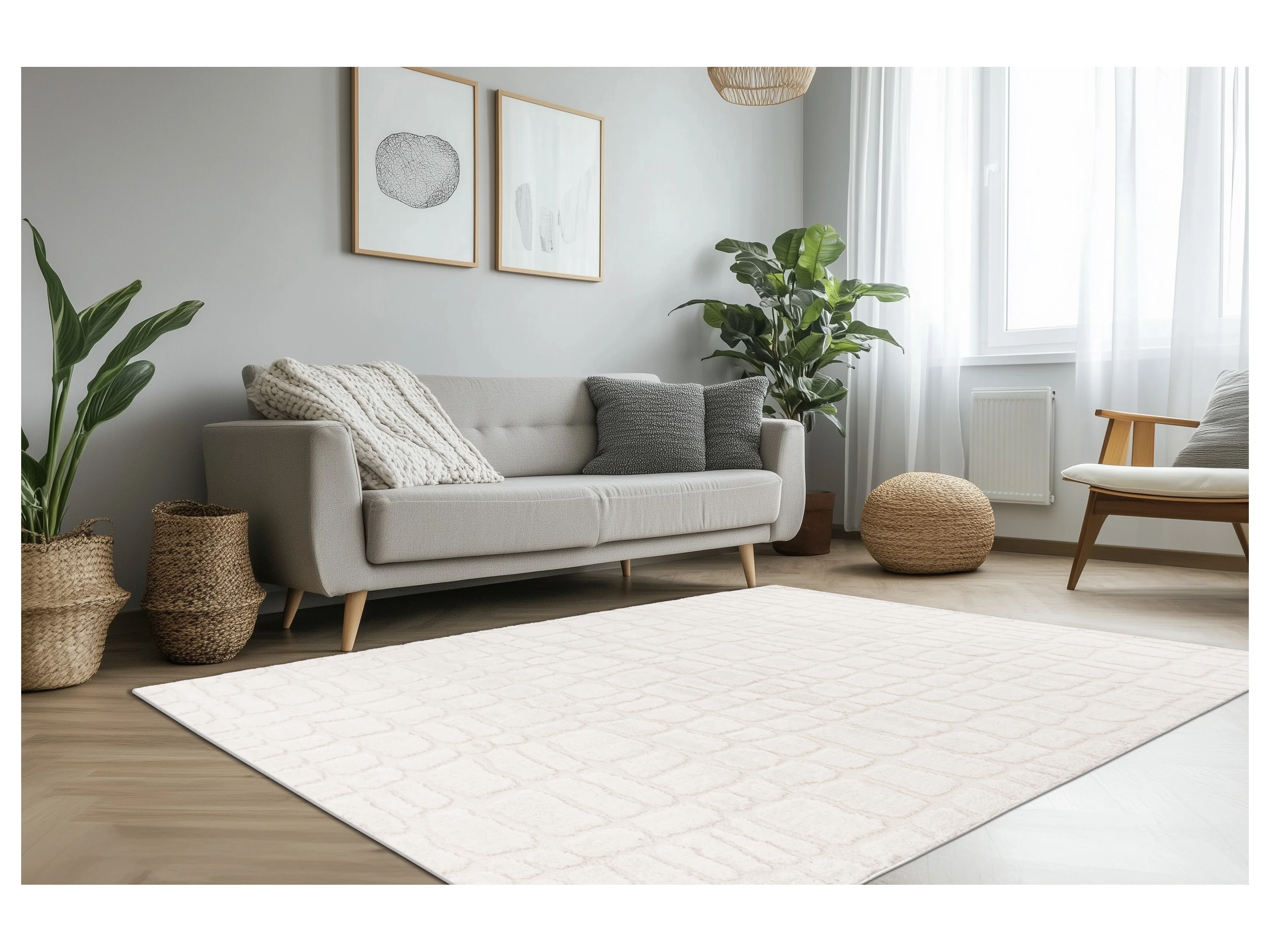 KAYOOM Teppich »Angel« (125, Taupe, 120 x 170 cm) – Bild 2 von 3
