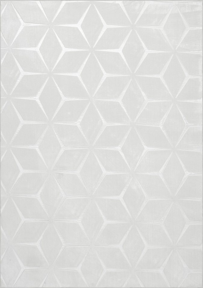 Kayoom Teppich Calma 225, rechteckig, Höhe: 10 mm, Kurzflor, 3-D Optik, Wohnzimmer – Bild 2 von 5
