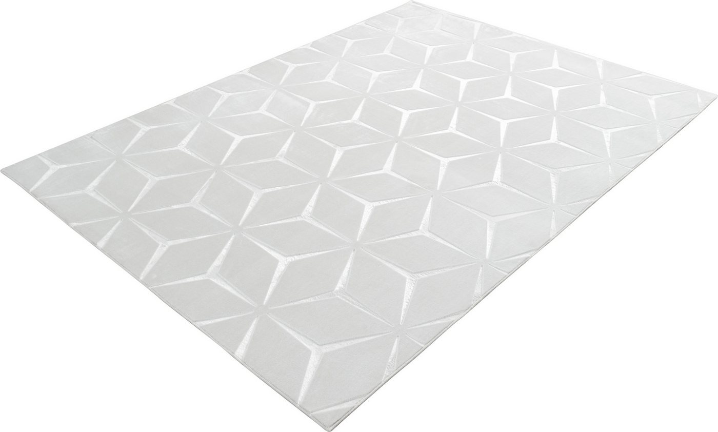 Kayoom Teppich Calma 225, rechteckig, Höhe: 10 mm, Kurzflor, 3-D Optik, Wohnzimmer – Bild 3 von 5
