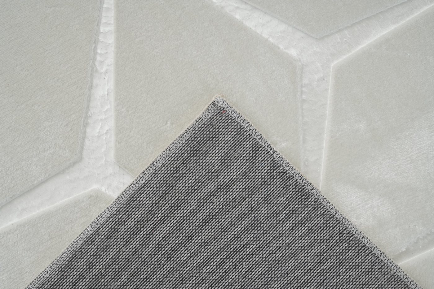 Kayoom Teppich Calma 225, rechteckig, Höhe: 10 mm, Kurzflor, 3-D Optik, Wohnzimmer – Bild 4 von 5