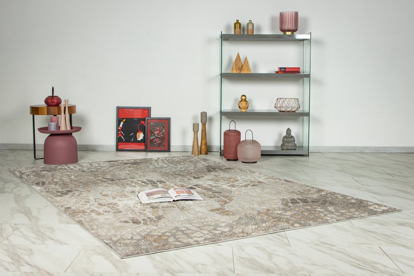 Kayoom Teppich Catcher 225, rechteckig, Höhe: 11 mm, Kurzflor, Wohnzimmer – Bild 2 von 5
