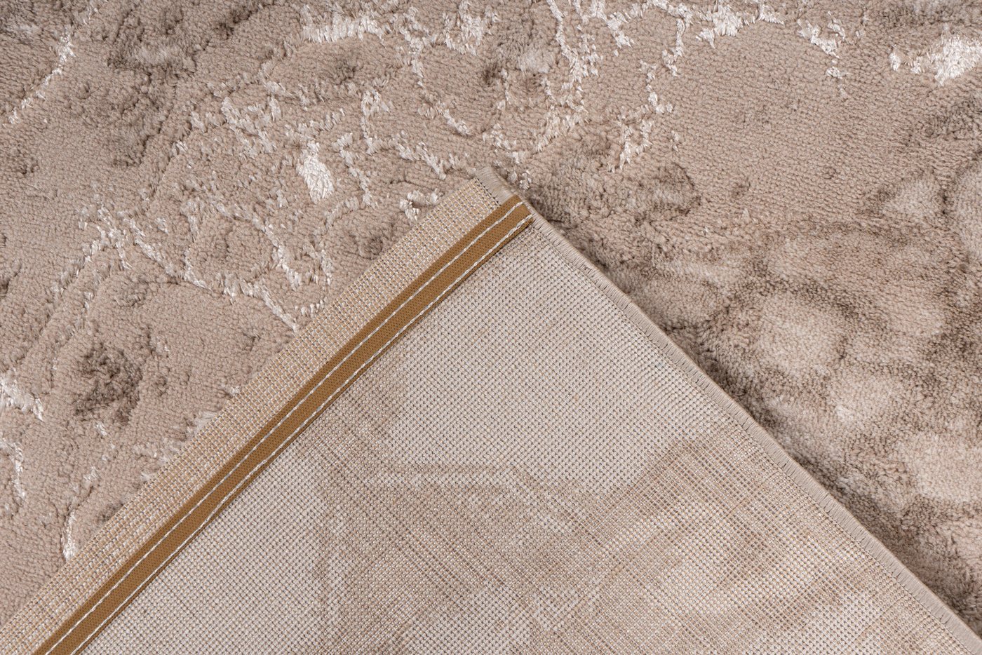 Kayoom Teppich Mineral 425, rechteckig, Höhe: 12 mm, Kurzflor, Hoch Tief Struktur, Wohnzimmer – Bild 4 von 5