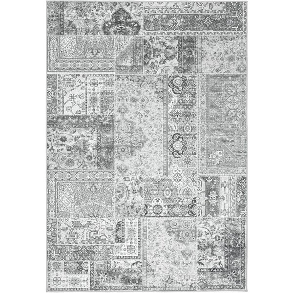 Kayoom Teppich Visionary 130, rechteckig, Höhe: 8 mm, Kurzflor, Vintage, Patchwork Muster, Modernes Muster