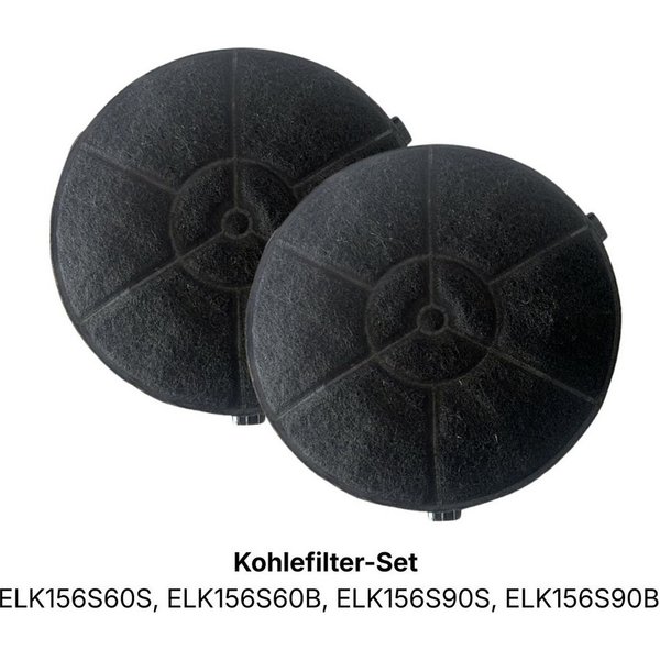 KB Elements Aktivkohlefilter ELK156S60S, ELK156S60B, ELK156S90S, ELK156S90B, ELK156S60S, ELK156S60B, ELK156S90S, ELK156S90B