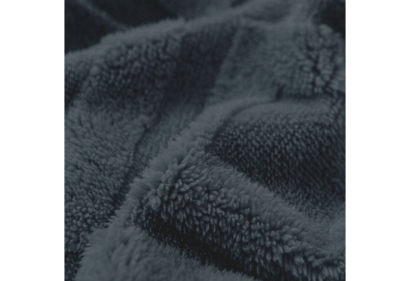 KEAYOO Bettwäsche TF, Polyester, 2 teilig, Flauschig warmes Teddy Plüsch warm für Winter – Bild 4 von 5