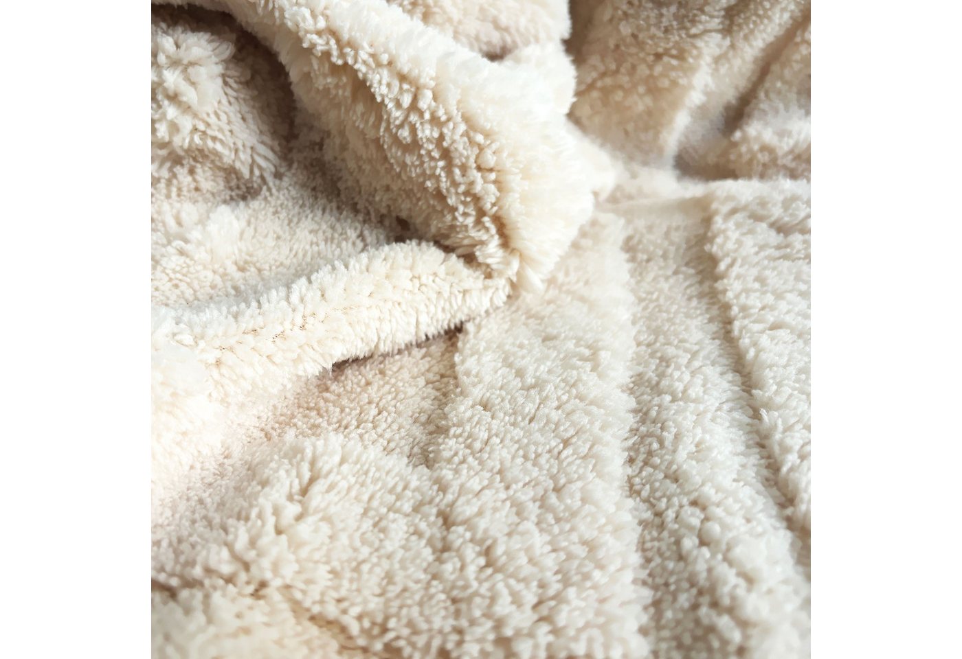 KEAYOO Bettwäsche TF, Polyester, 2 teilig, Flauschig warmes Teddy Plüsch warm für Winter – Bild 4 von 5