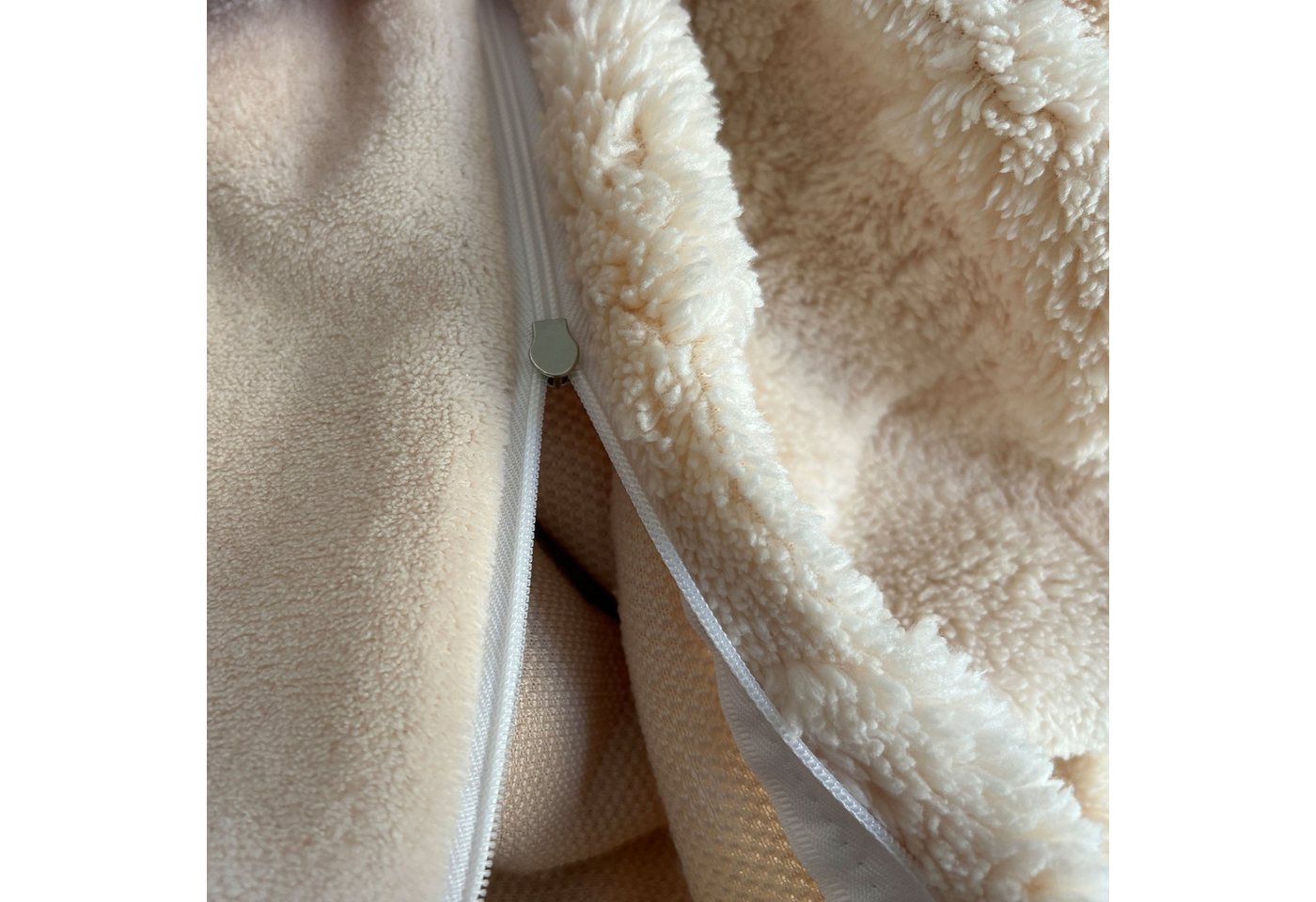 KEAYOO Bettwäsche TF, Polyester, 2 teilig, Flauschig warmes Teddy Plüsch warm für Winter – Bild 5 von 5
