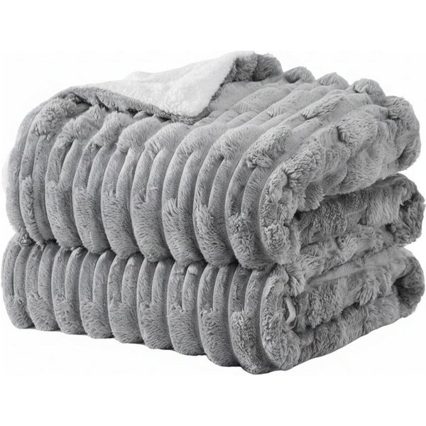 Wohndecke MT09, KEAYOO, Sherpa Fleece Warm Decke Kuscheldecken für Bett, Sofa und Couch