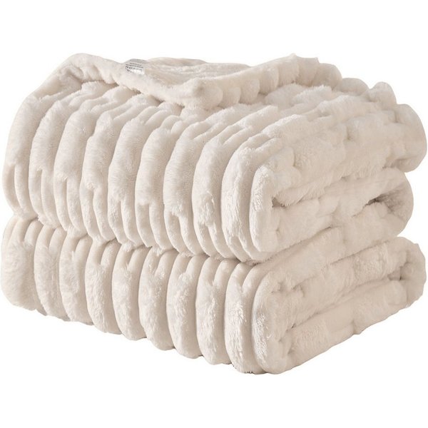 Wohndecke MT09, KEAYOO, Sherpa Fleece Warm Decke Kuscheldecken für Bett, Sofa und Couch