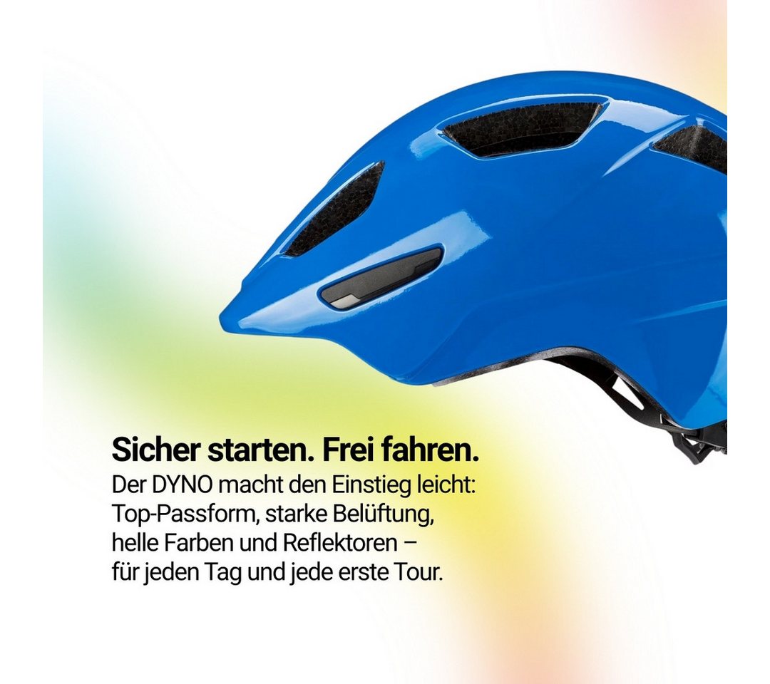 KED Fahrradhelm Dyno Kinderhelm, In-Mold Technologie, Verstellbarer Passform & Reflektoren – Bild 4 von 5