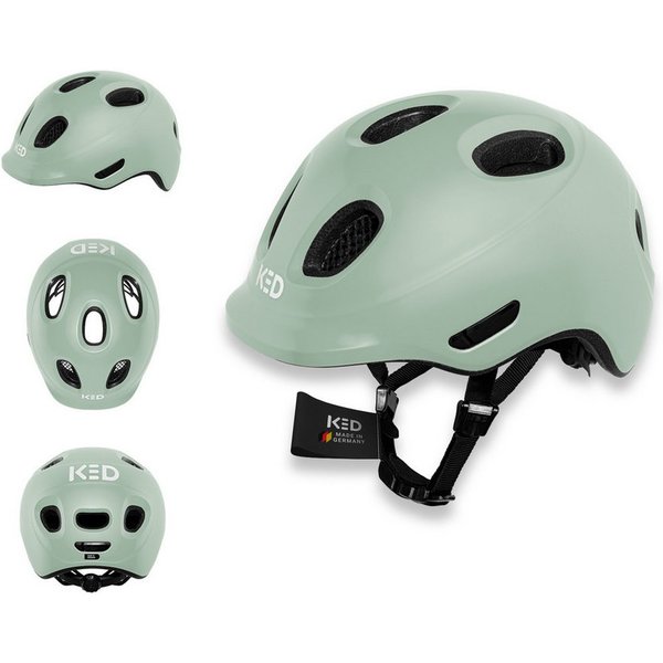KED Kinderhelm Meggy Spark Kinderfahrradhelm, Inmold, 360° Verstellsystem, Reflektoren, Insektenschutznetz