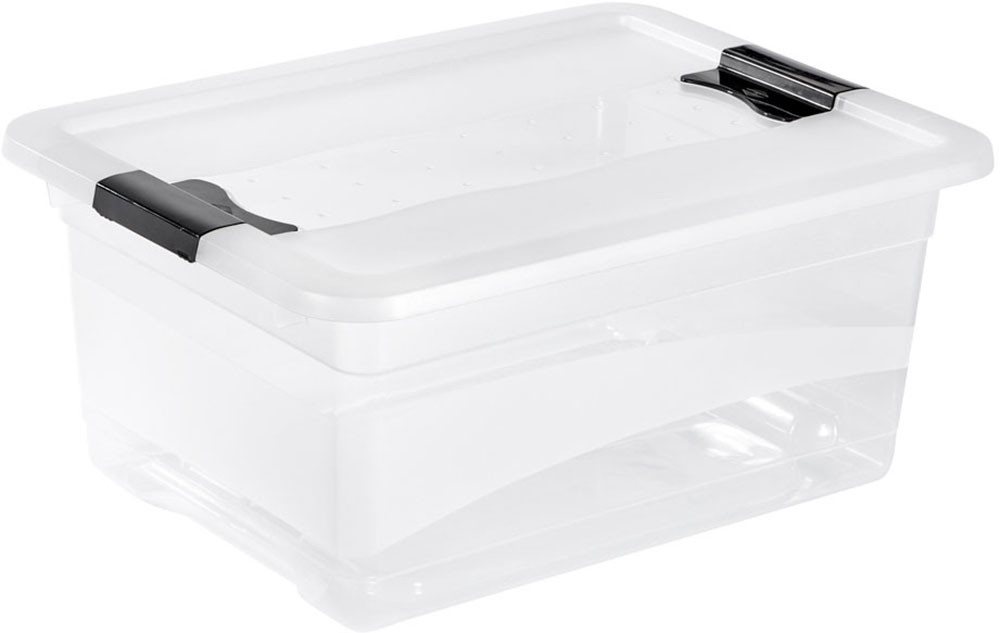 keeeper Aufbewahrungsbox Cornelia, 6er Set, 12 L, 39,5 x 29,5 x 17,5 cm (Set, 6 St), durch Clips verschließbar, Griffe am Boden – Bild 2 von 5