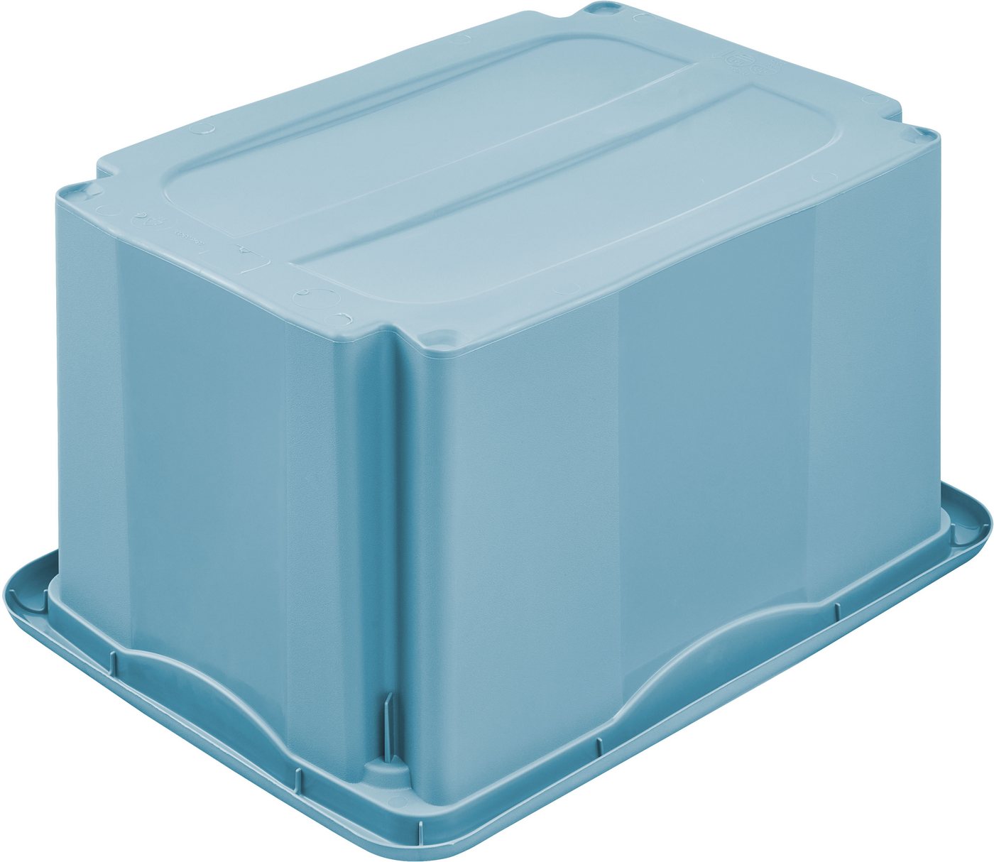 keeeper Aufbewahrungsbox Emil, 3er Set, 15 L, 38 x 28,5 x 20,5 cm (Set, 3 St), ineinander und aufeinander stapelbar – Bild 3 von 5