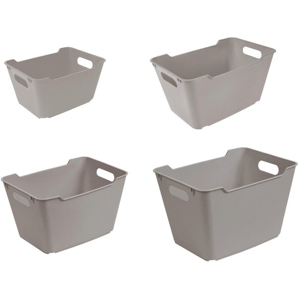 keeeper Aufbewahrungskorb lotta (Set, 4 St), 1,8 l - 20 l, hochwertiger Kunststoff