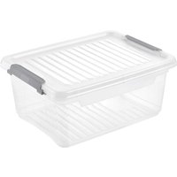 keeeper Clip-Aufbewahrungsbox "Leonie" 37,5 x 28,5 x 16 cm, 11,4 l, natural transparent