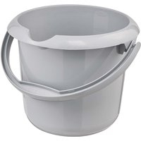 keeeper Eimer "Mika Eco Line" mit Ausguss, Skala und Griff, Ø 24 cm, 5 l, grau
