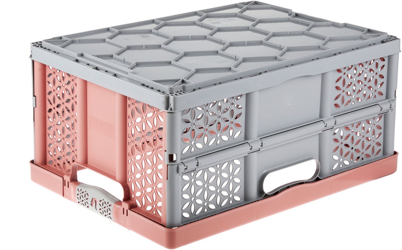 keeeper Klappbox Profi-Klappbox lea mit Softgriffen (Set 2 St) 32 l, 48,5x35x23,5 cm, 32 l, Soft-Touch-Griffe, zusammenklappbar, leicht zu reinigen – Bild 3 von 5