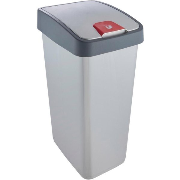 keeeper Mülleimer magne, Abfallbehälter mit Flip-Deckel, 40 x 30 x 61,5 cm, 45 l, komfortabler Soft-Touch-Point, Made in Europe