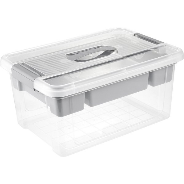keeeper Organizer-Box "Henri" mit Tragegriff, 29 x 41 x 20 cm, 16 l, nordic grey