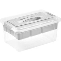 keeeper Organizer-Box "Henri" mit Tragegriff, 23 x 35 x 17 cm, 9 l, nordic grey