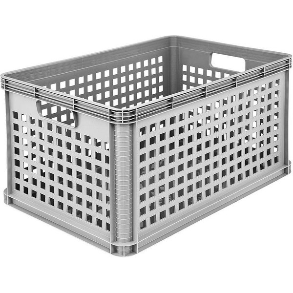 keeeper Transportkorb 'Robert' stapelbar, 60 x 40 x 32 cm, PP, 64 l, grau