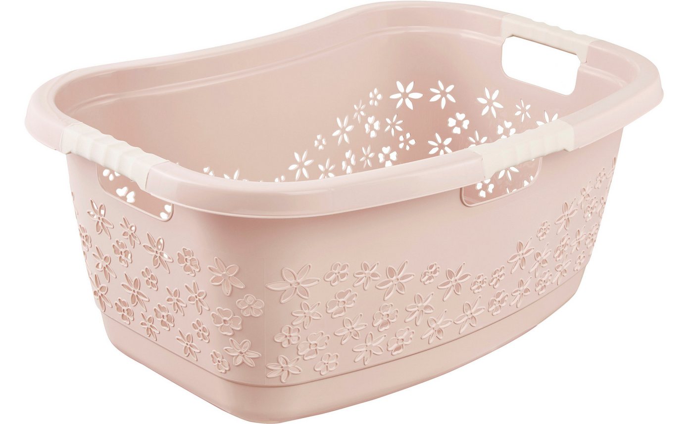 keeeper Wäschekorb lasse, ergonomisch, mit Softgriffen, 65 x 45 x 28 cm, 50 l (1 St), hochweritge Wäschewanne mit luftdurchlässigem Dekor – Bild 2 von 5