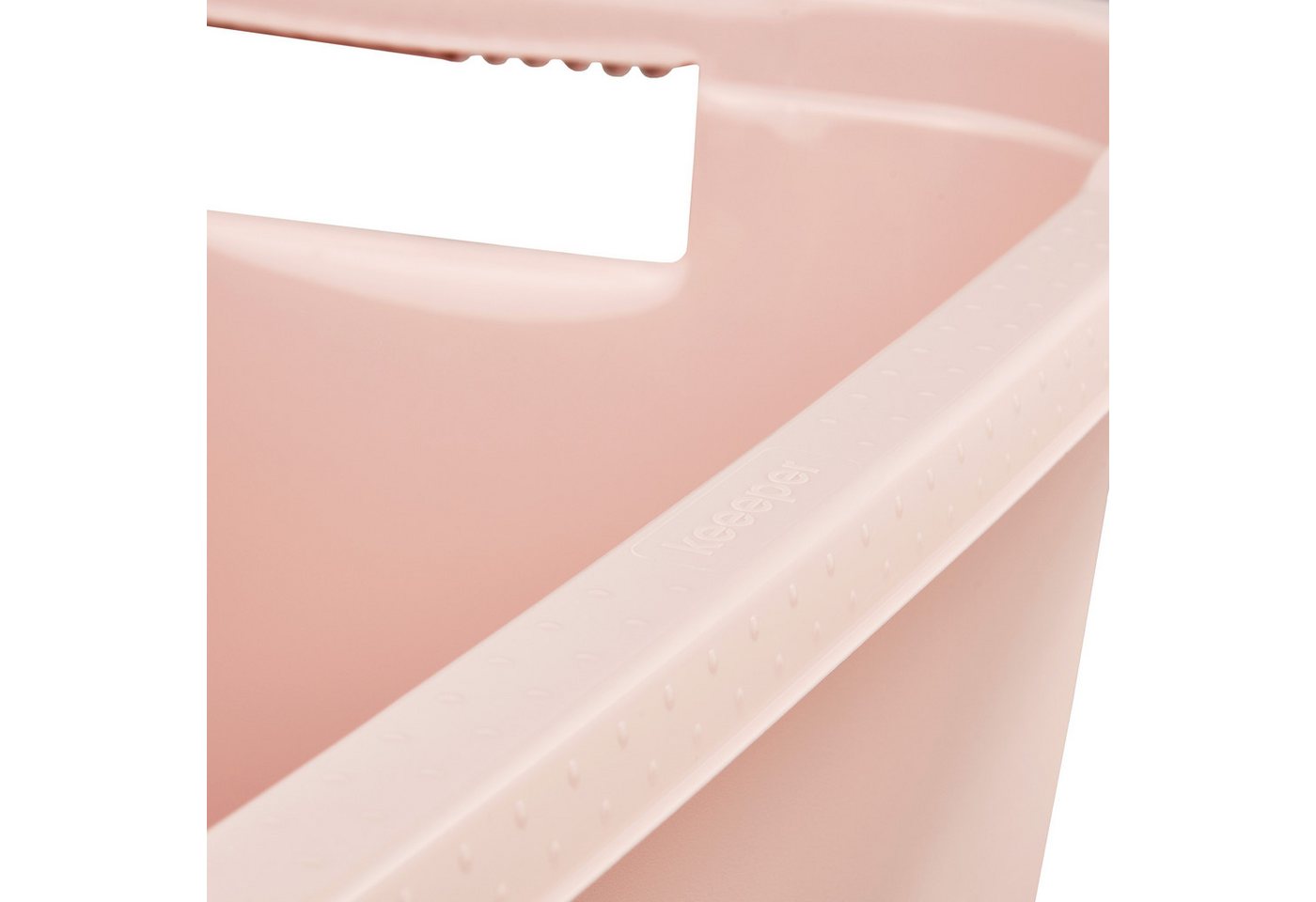 keeeper Wäschewanne aenna, 2er Set, 65 x 44 x 28 cm, 52 l (Set, 2 St), praktische Griffe, platzsparend ineinander nestbar – Bild 4 von 5