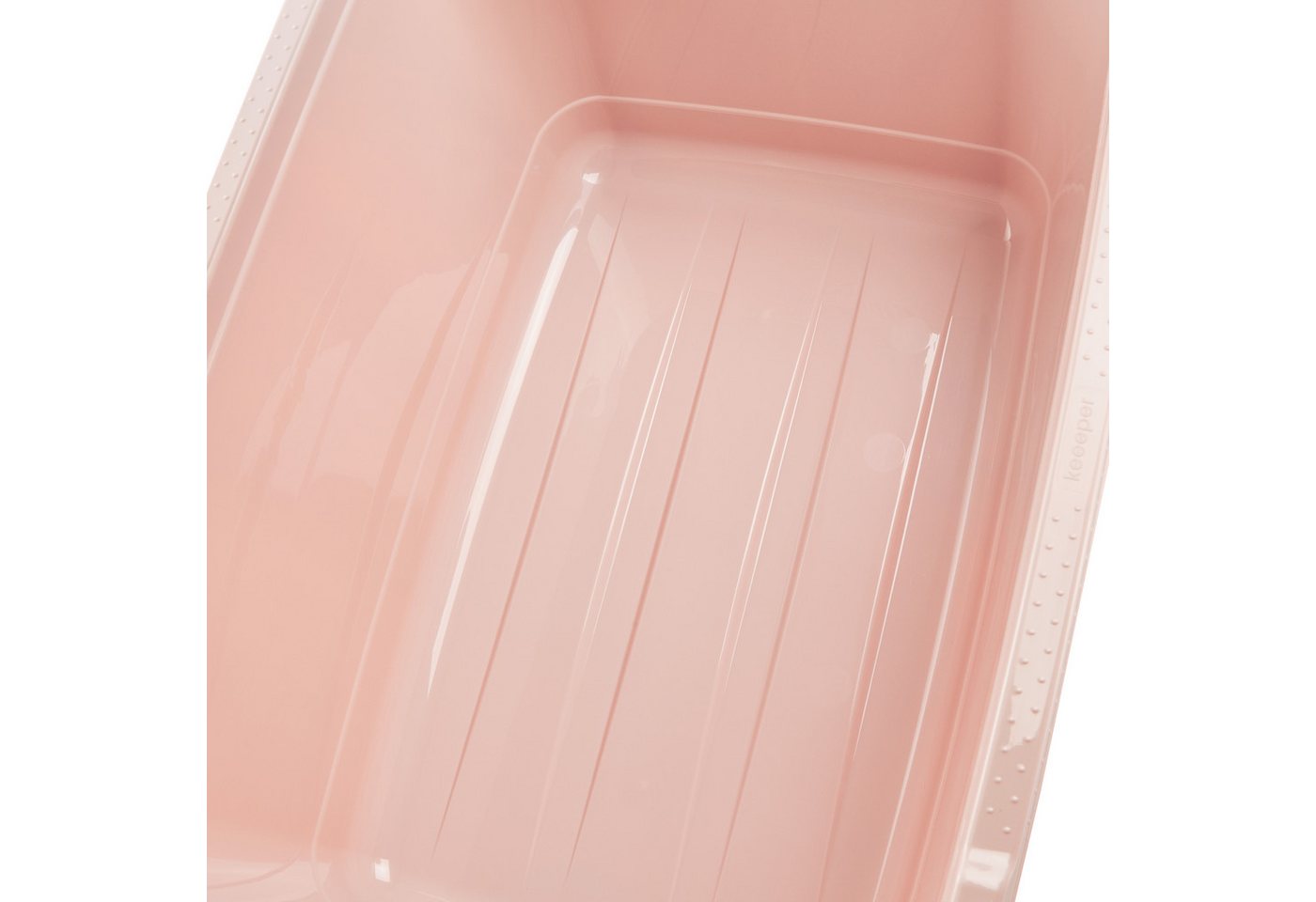 keeeper Wäschewanne aenna, 2er Set, 65 x 44 x 28 cm, 52 l (Set, 2 St), praktische Griffe, platzsparend ineinander nestbar – Bild 5 von 5
