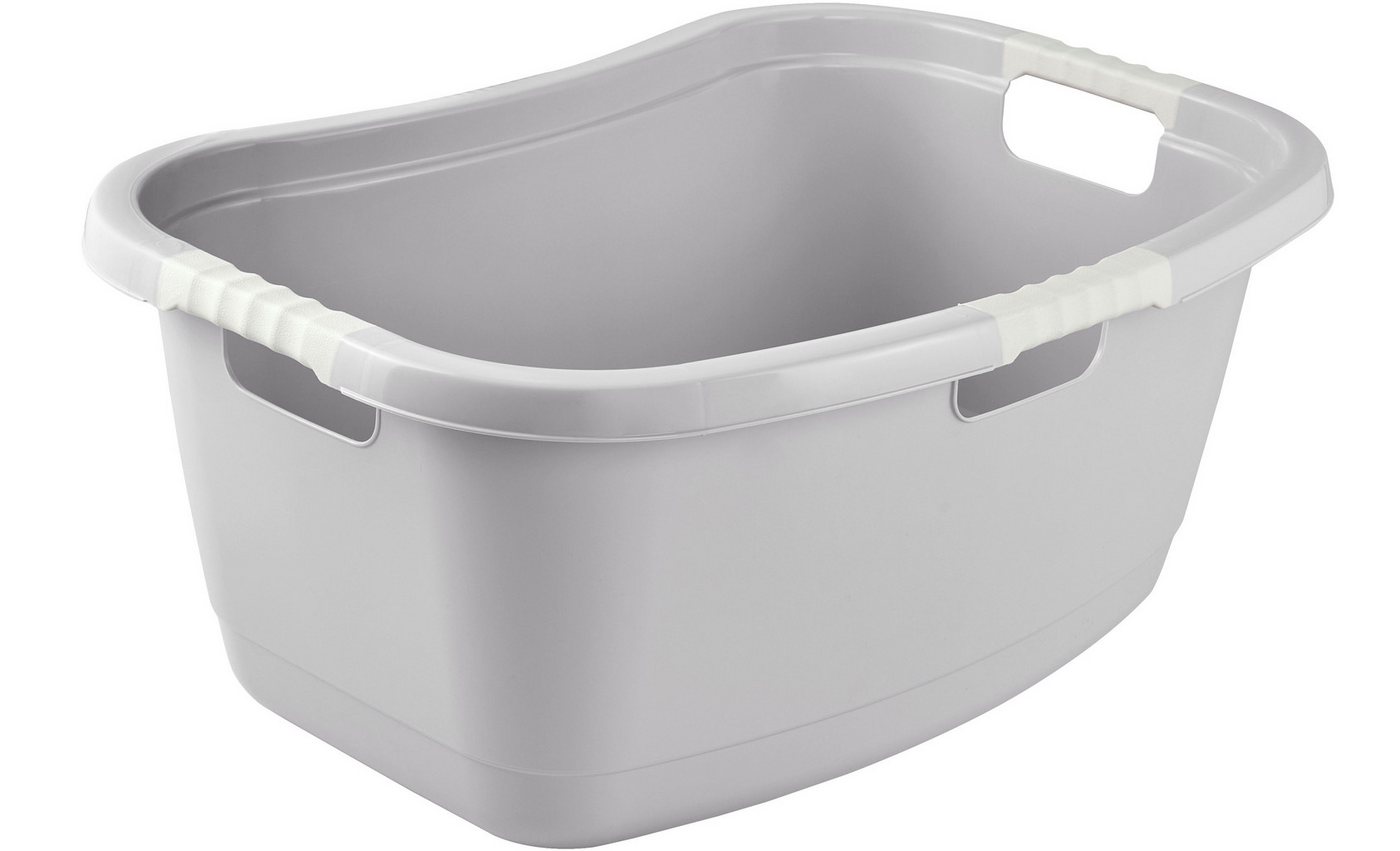 keeeper Wäschewanne janne, ergonomisch, mit Softgriffen, 65 x 45 x 28 cm, 50 l (1 St), Wäschekorb, Wanne in Nierenform – Bild 2 von 5