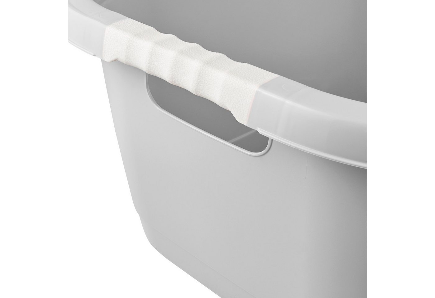keeeper Wäschewanne janne, ergonomisch, mit Softgriffen, 65 x 45 x 28 cm, 50 l (1 St), Wäschekorb, Wanne in Nierenform – Bild 3 von 5