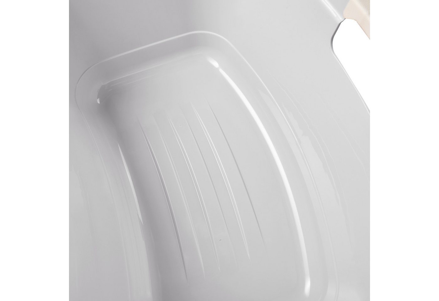 keeeper Wäschewanne janne, ergonomisch, mit Softgriffen, 65 x 45 x 28 cm, 50 l (1 St), Wäschekorb, Wanne in Nierenform – Bild 4 von 5