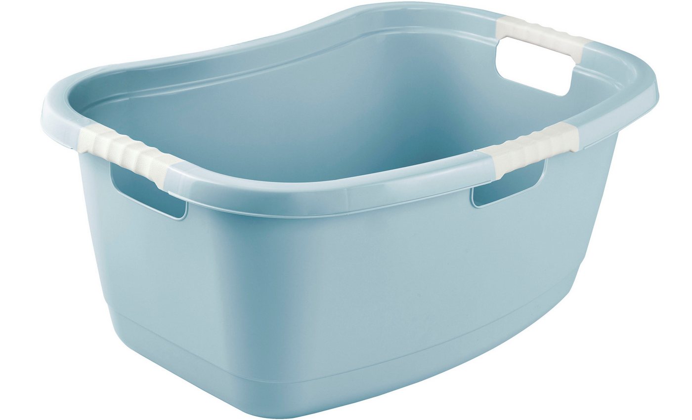 keeeper Wäschewanne janne, ergonomisch, mit Softgriffen, 65 x 45 x 28 cm, 50 l (1 St), Wäschekorb, Wanne in Nierenform – Bild 2 von 5