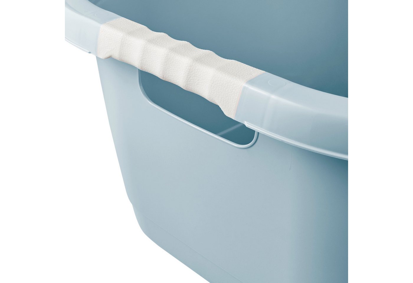 keeeper Wäschewanne janne, ergonomisch, mit Softgriffen, 65 x 45 x 28 cm, 50 l (1 St), Wäschekorb, Wanne in Nierenform – Bild 3 von 5