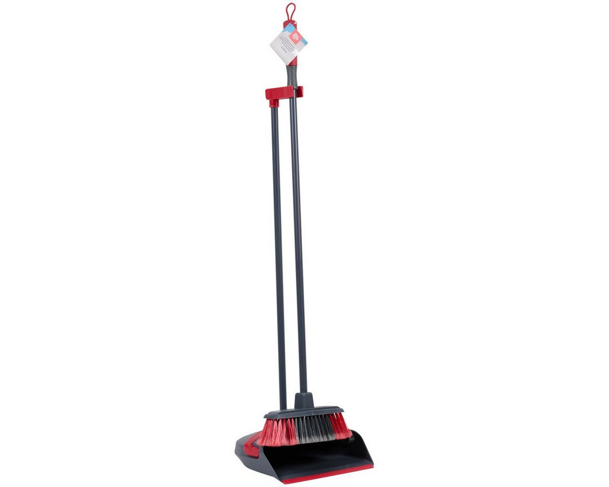 DIRT DEVIL Kehrgarnitur Dirt Devil Kehrgarnitur Grau/Rot, (1x Handfeger, 1x Besen) – Bild 5 von 5