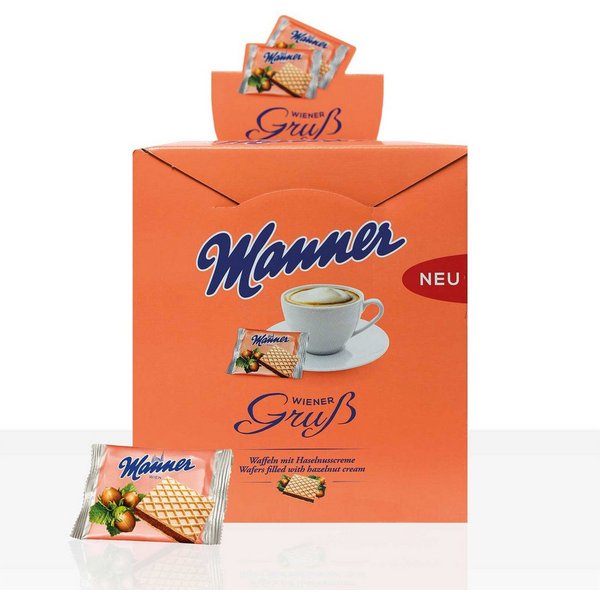 Manner Kekse Manner Wiener Gruß 300 x 4,2g, Portions-Gebäck