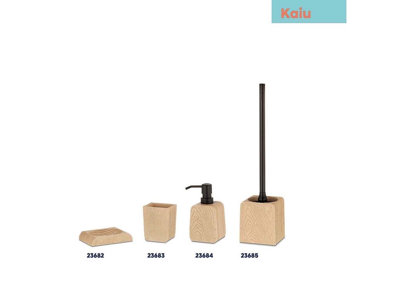 kela Seifenspender Kaiu, Holzoptik, 250 ml, leicht zu befüllen – Bild 5 von 5