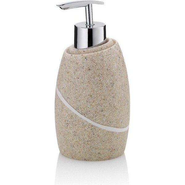 kela Seifenspender Talus, Natursteinoptik, 300 ml, leicht zu befüllen