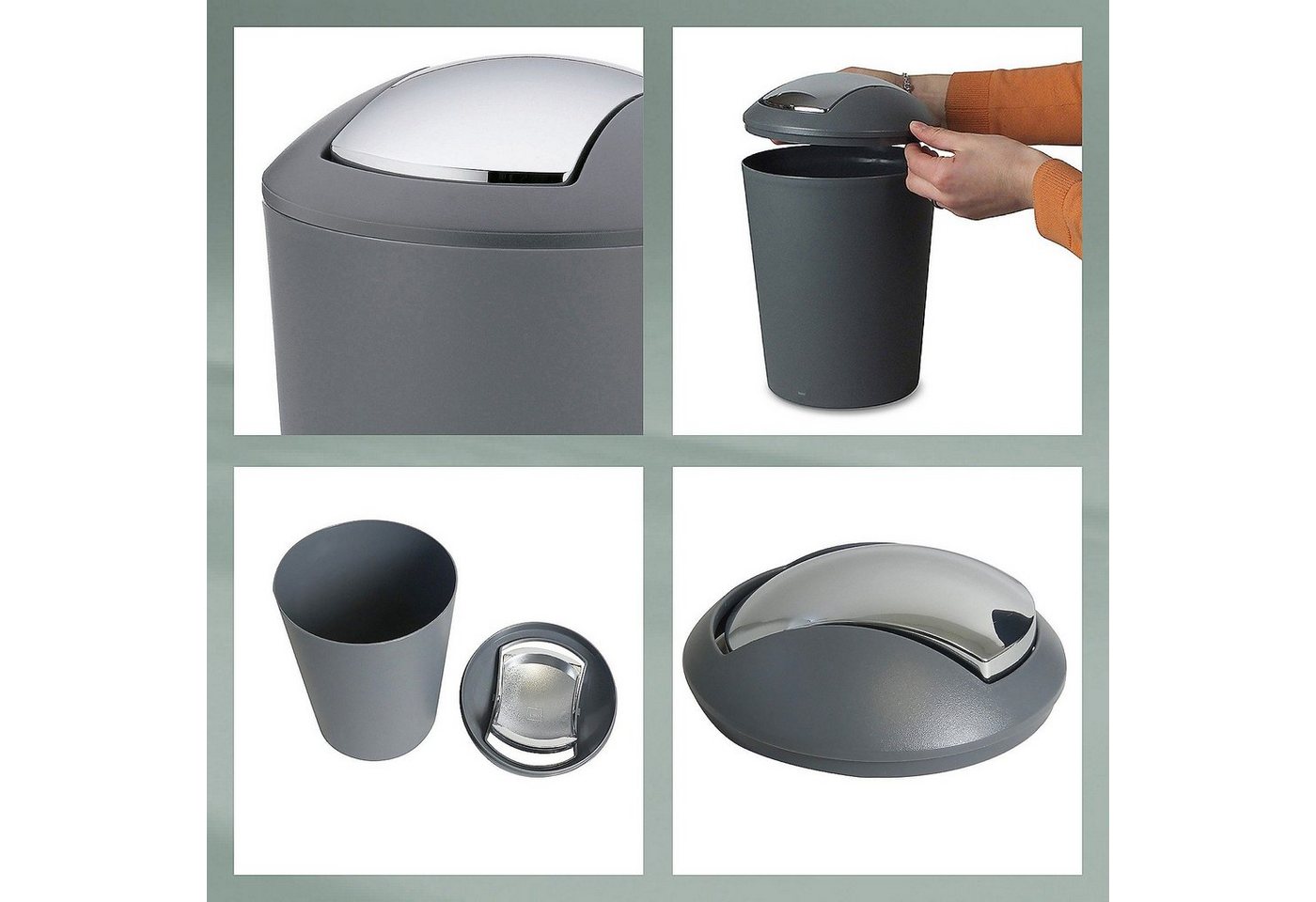 kela Tischrestebehälter Marta, matte Optik, 1,7 L – Bild 5 von 5