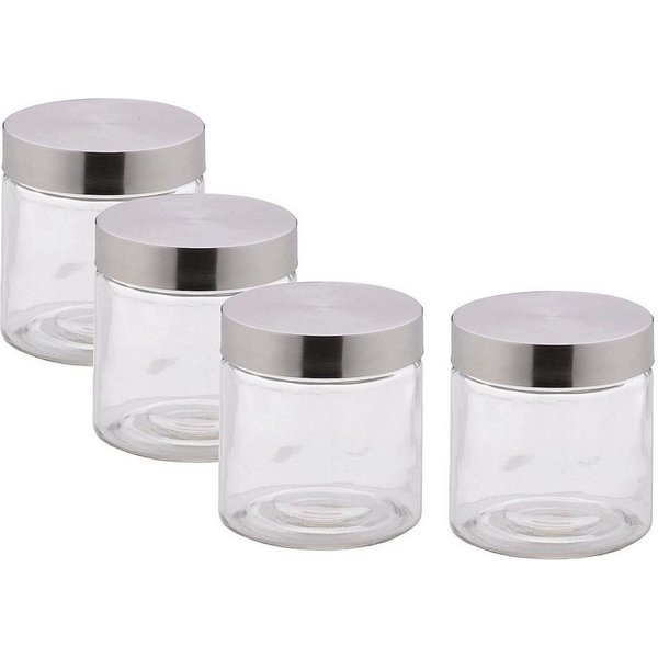 kela Vorratsdose Bera, Glas, bestehend aus vier gleichgroßen Glasdosen, 4x 0,8 L
