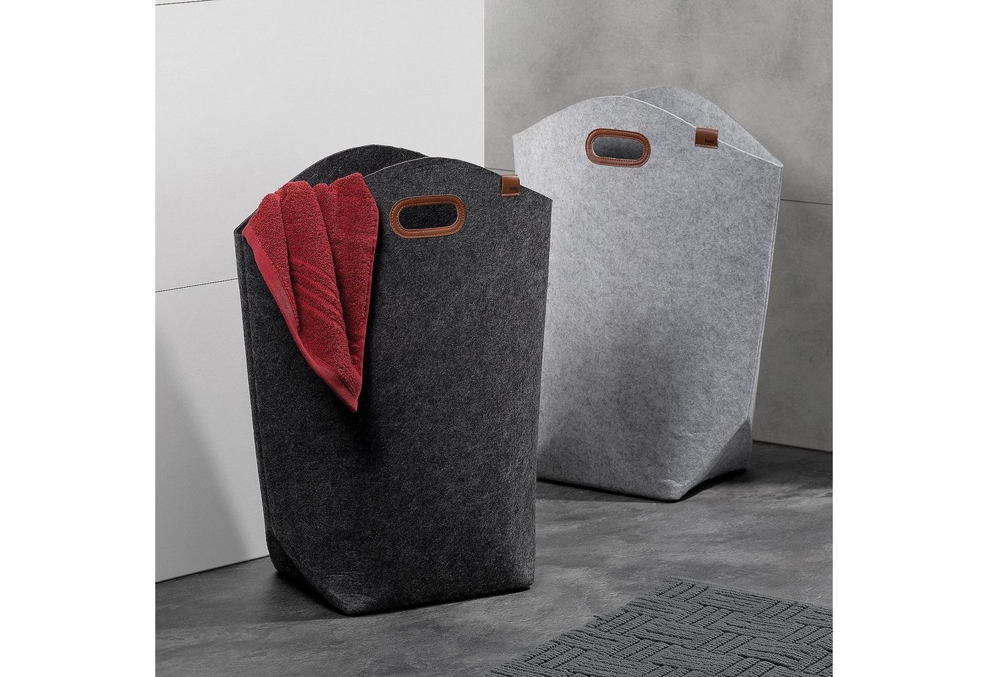 kela Wäschebox Fay, Kunstledergriffe – Bild 2 von 5