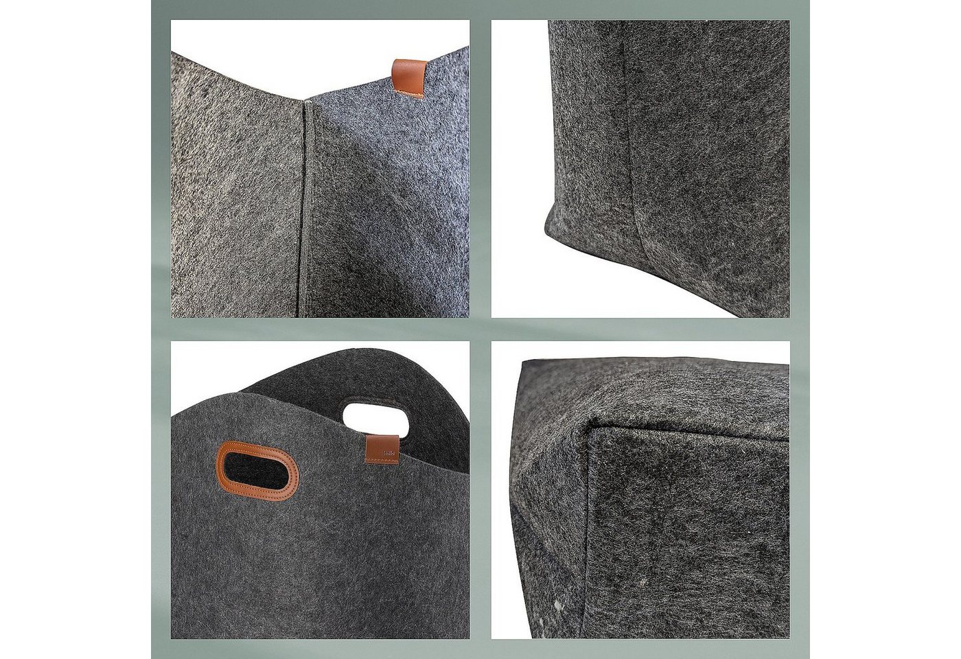 kela Wäschebox Fay, Kunstledergriffe – Bild 5 von 5