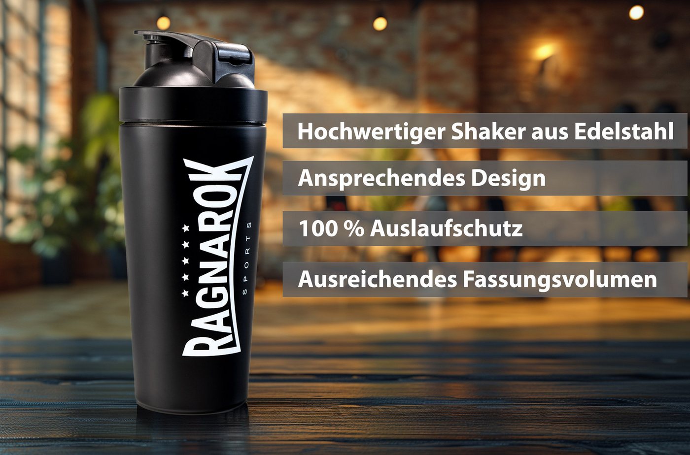 Kemes Protein Shaker Edelstahl Shaker Protein 750ml, (Set, Shaker), 750 Milliliter – Bild 2 von 5