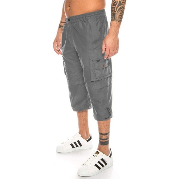 Kendindza Collection Cargobermudas Bermuda Shorts Herren Kurze Hose 3/4 Hose Cargo Taschen abnembare Beine kurze Hose Herren Cargoshorts Sommer