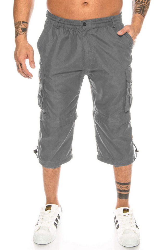 Kendindza Collection Cargobermudas Bermuda Shorts Herren Kurze Hose 3/4 Hose Cargo Taschen abnembare Beine kurze Hose Herren Cargoshorts Sommer – Bild 2 von 5