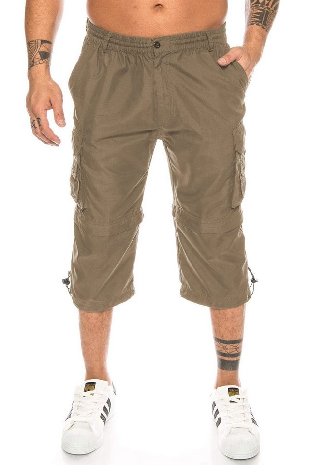 Kendindza Collection Cargobermudas Bermuda Shorts Herren Kurze Hose 3/4 Hose Cargo Taschen abnembare Beine kurze Hose Herren Cargoshorts Sommer – Bild 2 von 5