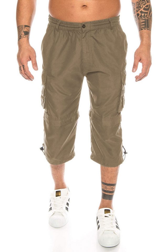 Kendindza Collection Cargobermudas Bermuda Shorts Herren Kurze Hose 3/4 Hose Cargo Taschen abnembare Beine kurze Hose Herren Cargoshorts Sommer – Bild 3 von 5