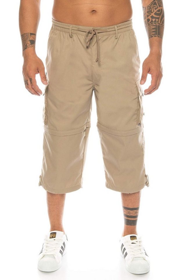 Kendindza Collection Cargobermudas Bermudas Herren Kurze Hose Herren 3/4 Hose Herren Cargo Taschen Abnehmbare Beine kurze Hose Herren Cargoshorts Herren Sommer – Bild 2 von 5